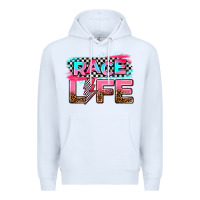 White race life Premium Hoodie - AdoDesignShop