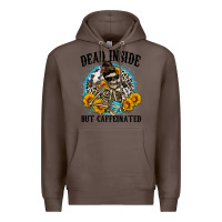 Coffee dead inside but caffeinated Premium Hoodie - Zillion Design Studio