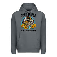 Rock dead inside but caffeinated Premium Hoodie - Zillion Design Studio