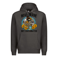 Smoke dead inside but caffeinated Premium Hoodie - Zillion Design Studio