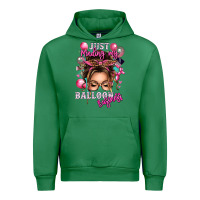 Emerald just minding my balloon business messy bun Urban Hoodie - texasbilliewilder