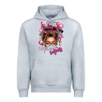 Heather Grey just minding my balloon business messy bun Urban Hoodie - texasbilliewilder