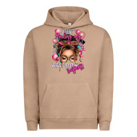Pigment Burro just minding my balloon business messy bun Urban Hoodie - texasbilliewilder