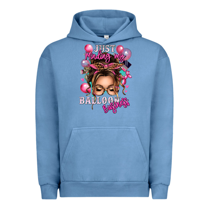 Just Minding My Balloon Business Messy Bun Urban Hoodie by texasbilliewilder | Teevron
