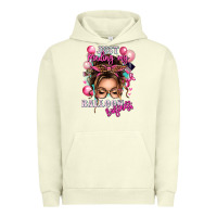Pigment Pistachio just minding my balloon business messy bun Urban Hoodie - texasbilliewilder