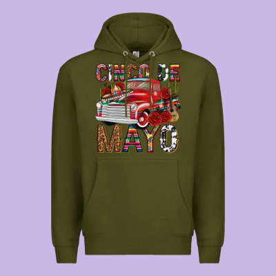 Cinco De Mayo Truck Premium Hoodie Designed By Texasbilliewilder