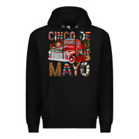 Black Cinco de Mayo Truck Premium Hoodie - texasbilliewilder
