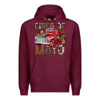 Burgundy Cinco de Mayo Truck Premium Hoodie - texasbilliewilder