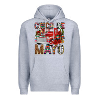 Heather Grey Cinco de Mayo Truck Premium Hoodie - texasbilliewilder