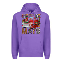 Purple Cinco de Mayo Truck Premium Hoodie - texasbilliewilder