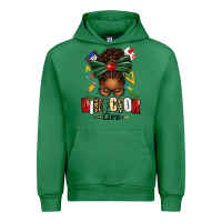 Emerald director life afro messy bun Urban Hoodie - texasbilliewilder