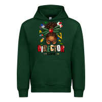 Forest Green director life afro messy bun Urban Hoodie - texasbilliewilder