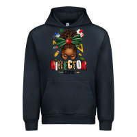 Navy director life afro messy bun Urban Hoodie - texasbilliewilder
