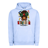 Pigment Grape Ice director life afro messy bun Urban Hoodie - texasbilliewilder