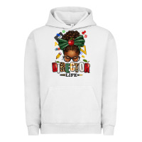 Pigment Lunar Rock director life afro messy bun Urban Hoodie - texasbilliewilder