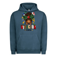 Pigment Midnight Navy director life afro messy bun Urban Hoodie - texasbilliewilder