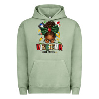 Pigment Oil Green director life afro messy bun Urban Hoodie - texasbilliewilder