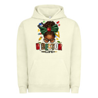 Pigment Pistachio director life afro messy bun Urban Hoodie - texasbilliewilder