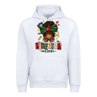 White director life afro messy bun Urban Hoodie - texasbilliewilder