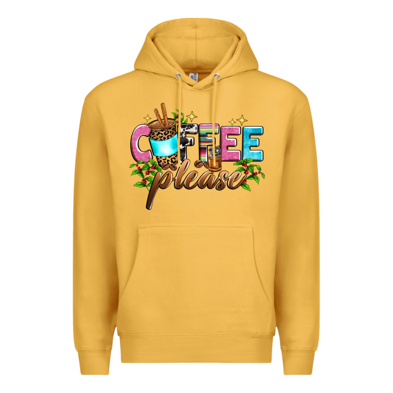 Coffee Please Premium Hoodie by Zillion Design Studio | Teevron