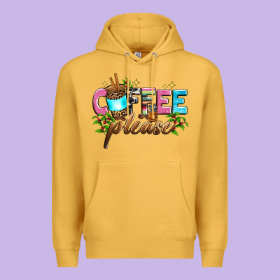 Coffee Please Premium Hoodie Designed By Zillion Design Studio