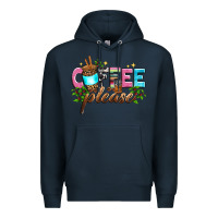 Navy coffee please Premium Hoodie - Zillion Design Studio