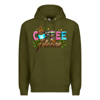 Army Green coffee please Premium Hoodie - Zillion Design Studio