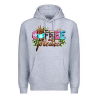 Heather Grey coffee please Premium Hoodie - Zillion Design Studio