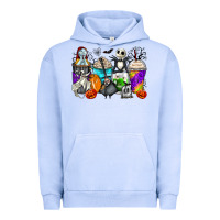 Pigment Grape Ice halloween cartoon characters coffee cups Urban Hoodie - Zillion Design Studio