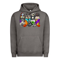 Pigment Tornado halloween cartoon characters coffee cups Urban Hoodie - Zillion Design Studio