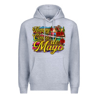 Heather Grey Happy Cinco de Mayo Premium Hoodie - texasbilliewilder
