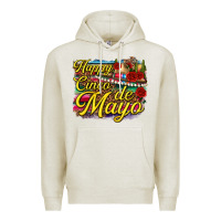 Oatmeal Heather Happy Cinco de Mayo Premium Hoodie - texasbilliewilder