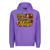 Purple Happy Cinco de Mayo Premium Hoodie - texasbilliewilder