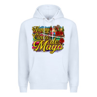 White Happy Cinco de Mayo Premium Hoodie - texasbilliewilder