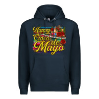 Navy Happy Cinco de Mayo Premium Hoodie - texasbilliewilder