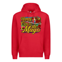 Red Happy Cinco de Mayo Premium Hoodie - texasbilliewilder