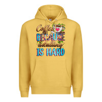 Antique Gold coffee because adulting is hard Premium Hoodie - Zillion Design Studio