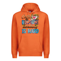 Carrot coffee because adulting is hard Premium Hoodie - Zillion Design Studio