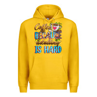 Lemon coffee because adulting is hard Premium Hoodie - Zillion Design Studio