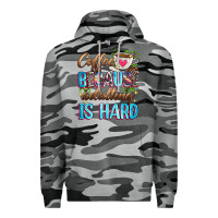 Slate Camo coffee because adulting is hard Premium Hoodie - Zillion Design Studio