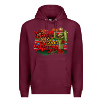 Burgundy Cinco de Mayo Cactus Premium Hoodie - texasbilliewilder