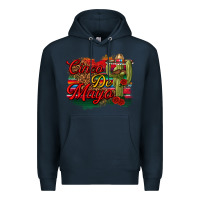 Navy Cinco de Mayo Cactus Premium Hoodie - texasbilliewilder