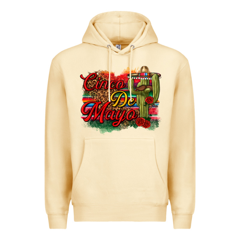 Cinco De Mayo Cactus Premium Hoodie by texasbilliewilder | Teevron