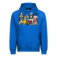 Cobalt cartoon characters coffee cups Urban Hoodie - Zillion Design Studio