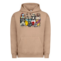 Pigment Burro cartoon characters coffee cups Urban Hoodie - Zillion Design Studio
