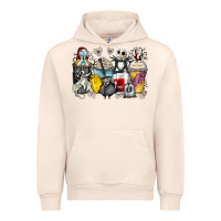 Sandshell cartoon characters coffee cups Urban Hoodie - Zillion Design Studio