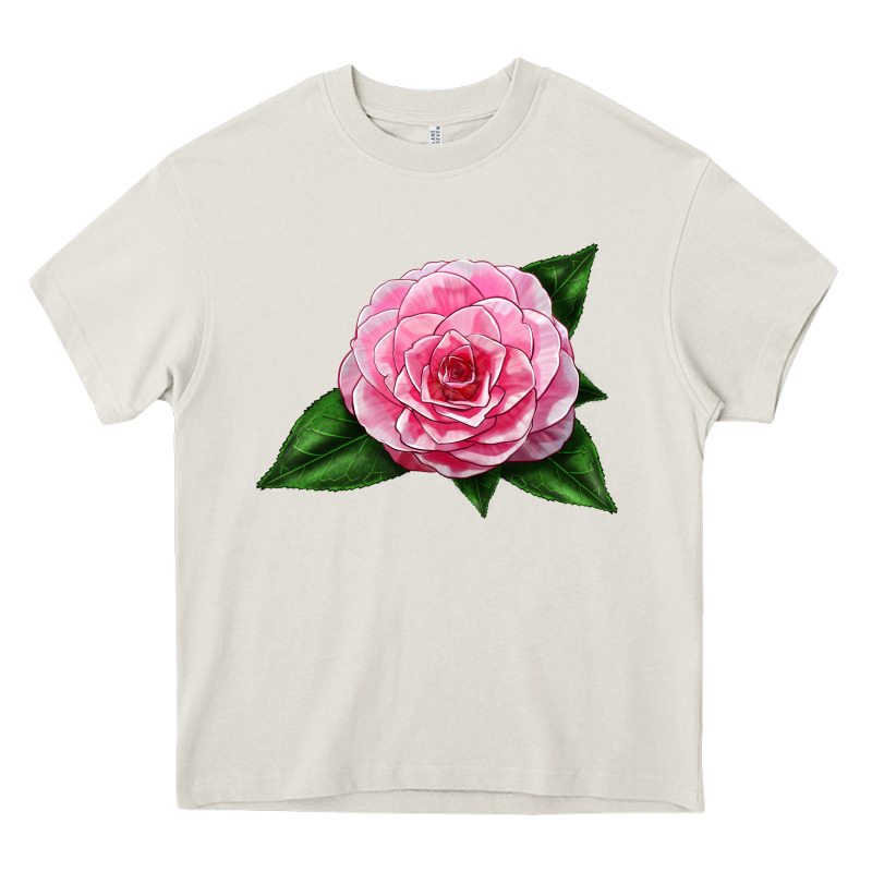 Camellia Flower Heavy Core Tee by LillyAllenDesigns | Teevron