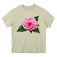Mossy Camellia Flower Heavy Core Tee - LillyAllenDesigns