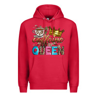 Cardinal caffeine queen Premium Hoodie - Zillion Design Studio