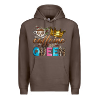 Coffee caffeine queen Premium Hoodie - Zillion Design Studio